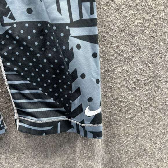 Nike Pro Pants Womens Small Black Gray Dri-FIT 3/4 Compression Leggings Athletic - Picture 7 of 11